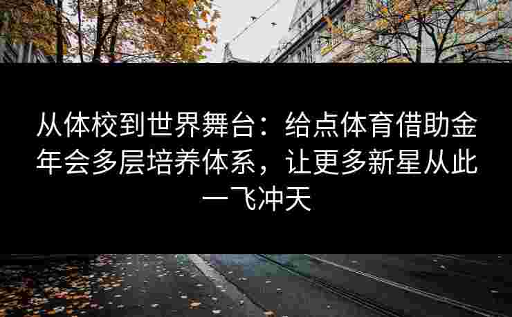 从体校到世界舞台：给点体育借助金年会多层培养体系，让更多新星从此一飞冲天